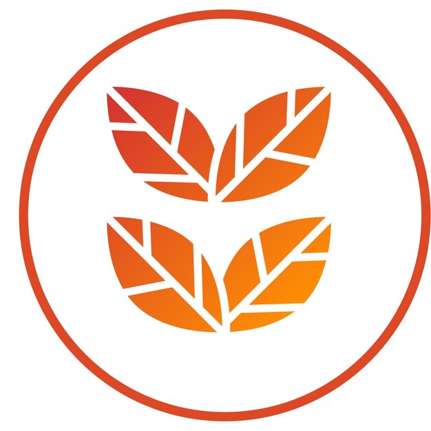 Diseño vectorial Estilo del icono de la bondad de la hoja