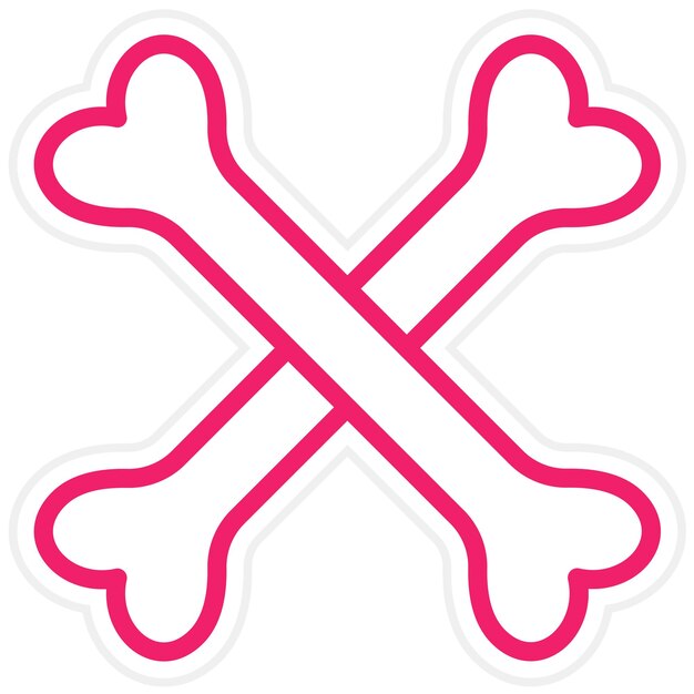 Diseño vectorial Estilo de icono de BoneBling