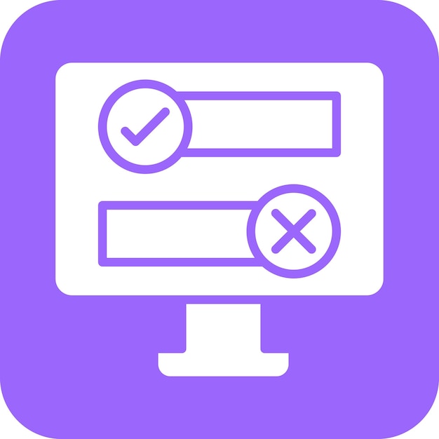 Diseño vectorial Estilo de icono booleano
