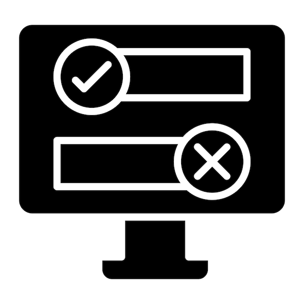Diseño vectorial Estilo de icono booleano