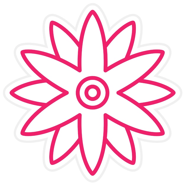 Diseño vectorial Estilo de icono de Borage