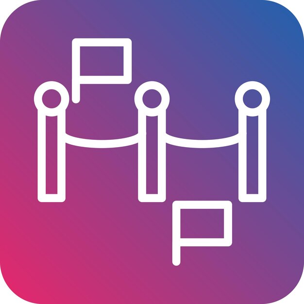 Diseño vectorial Estilo del icono del borde