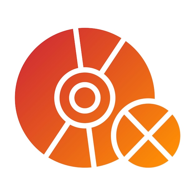 Diseño vectorial Estilo del icono de borrado del disco