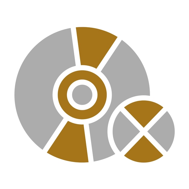 Diseño vectorial Estilo del icono de borrado del disco