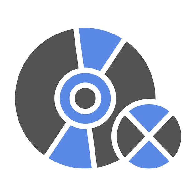Diseño vectorial Estilo del icono de borrado del disco