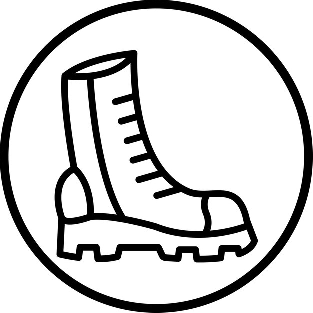Diseño vectorial Estilo del icono de las botas de otoño