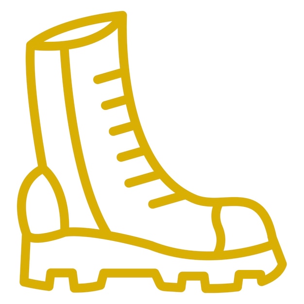 Diseño vectorial Estilo del icono de las botas de otoño