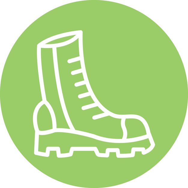 Diseño vectorial Estilo del icono de las botas de otoño