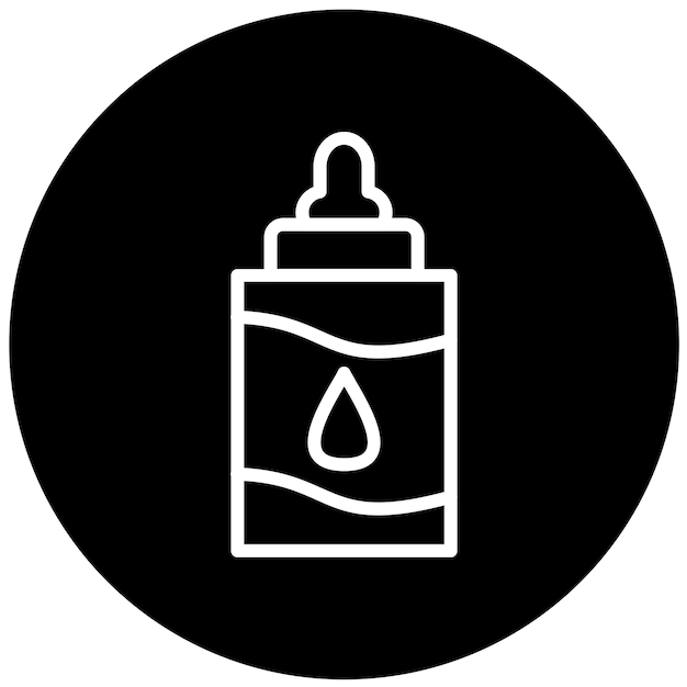 Diseño vectorial Estilo del icono de la botella de leche
