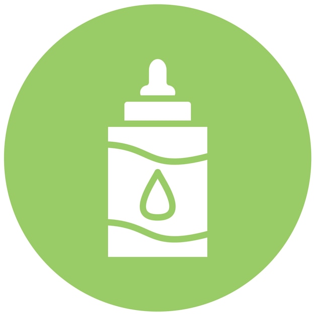Diseño vectorial Estilo del icono de la botella de leche