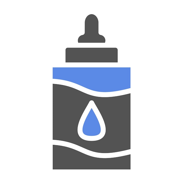 Diseño vectorial Estilo del icono de la botella de leche