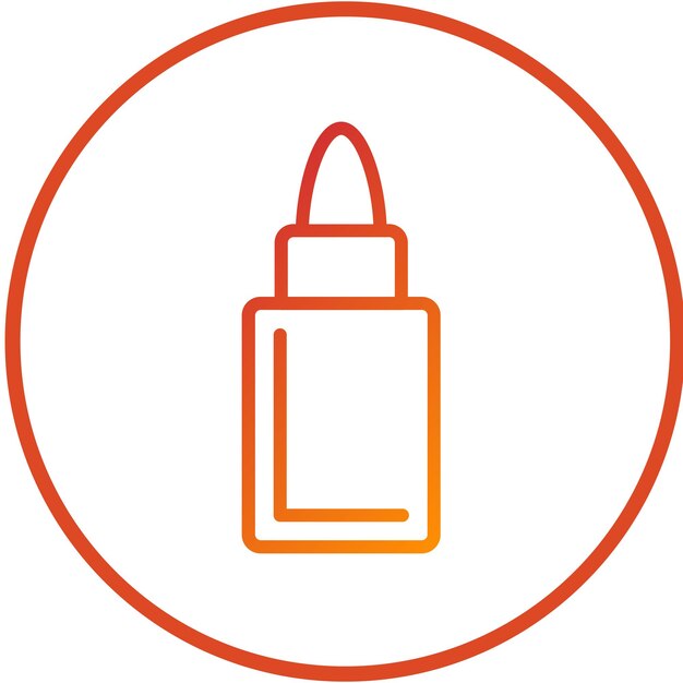 Diseño vectorial del estilo del icono de la botella de pegamento
