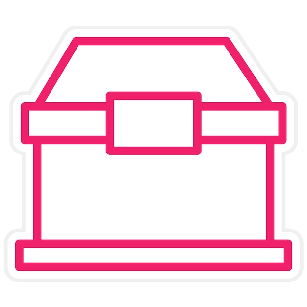 Diseño vectorial de estilo de icono de botín