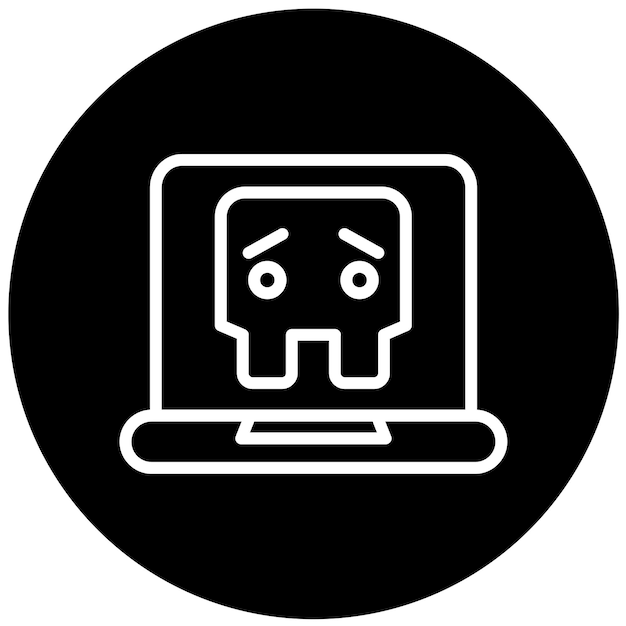 Vector diseño vectorial del estilo del icono de botnet