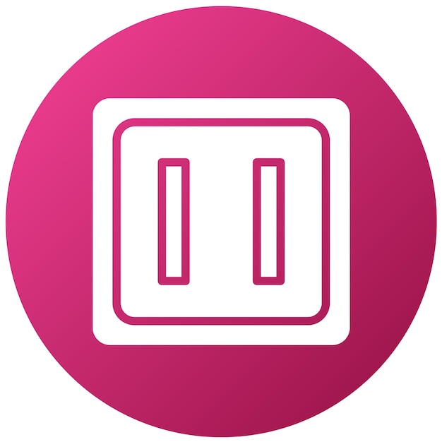 Diseño vectorial Estilo del icono del botón de pausa