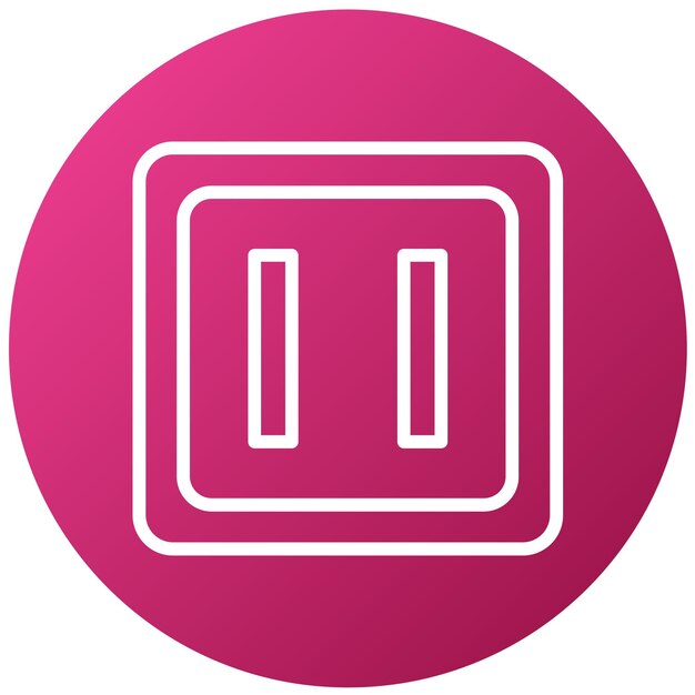 Diseño vectorial Estilo del icono del botón de pausa