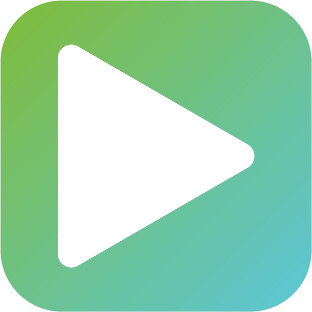 Diseño vectorial Estilo del icono del botón de reproducción