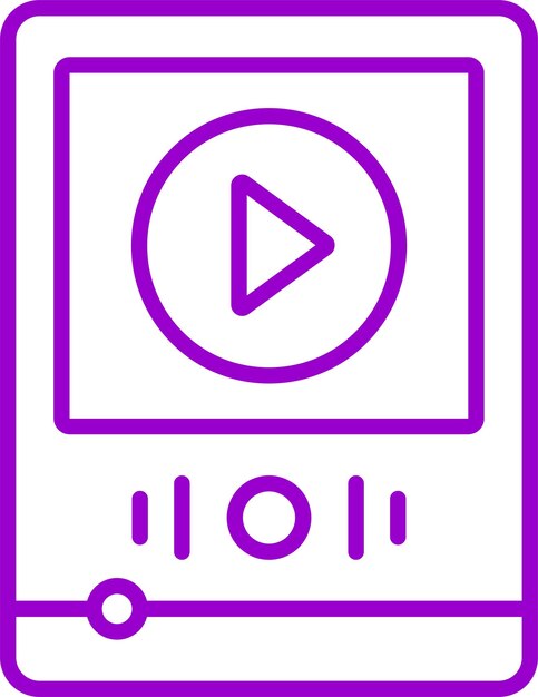 Diseño vectorial Estilo del icono del botón de reproducción