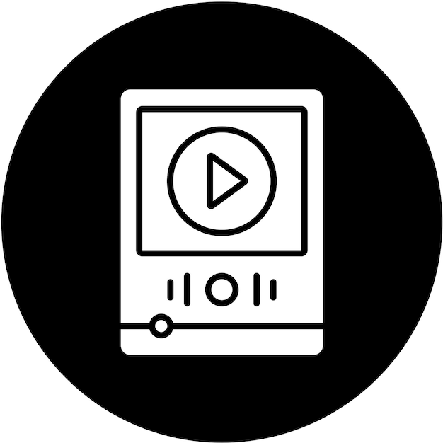 Diseño vectorial Estilo del icono del botón de reproducción