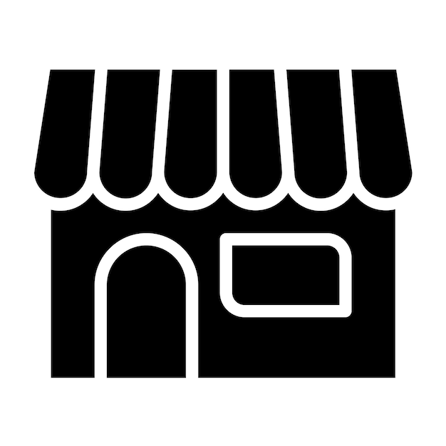 Diseño vectorial Estilo de icono de boutique