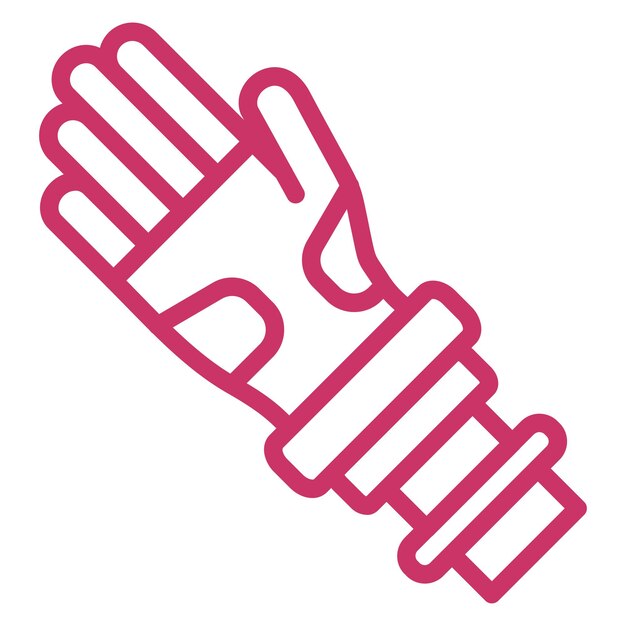 Diseño vectorial Estilo del icono del brazo biónico