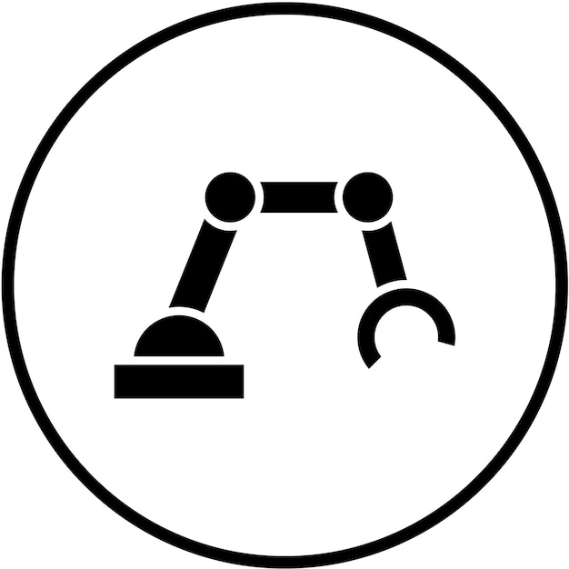 Diseño vectorial Estilo del icono del brazo biónico