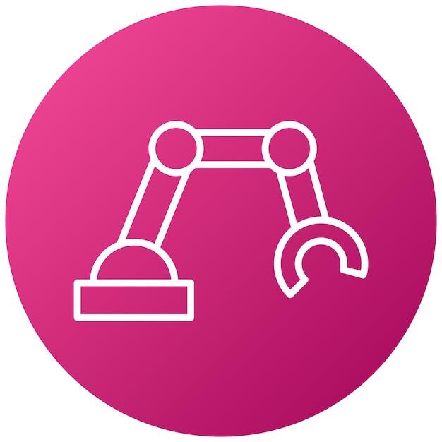 Diseño vectorial Estilo del icono del brazo biónico