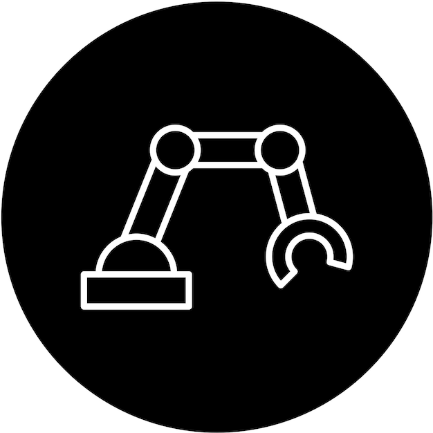 Diseño vectorial Estilo del icono del brazo biónico