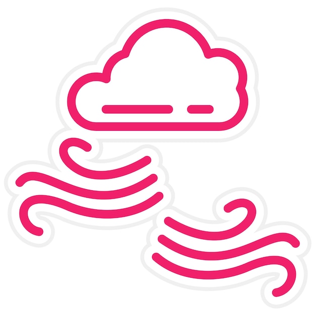 Diseño vectorial del estilo del icono de Breeze