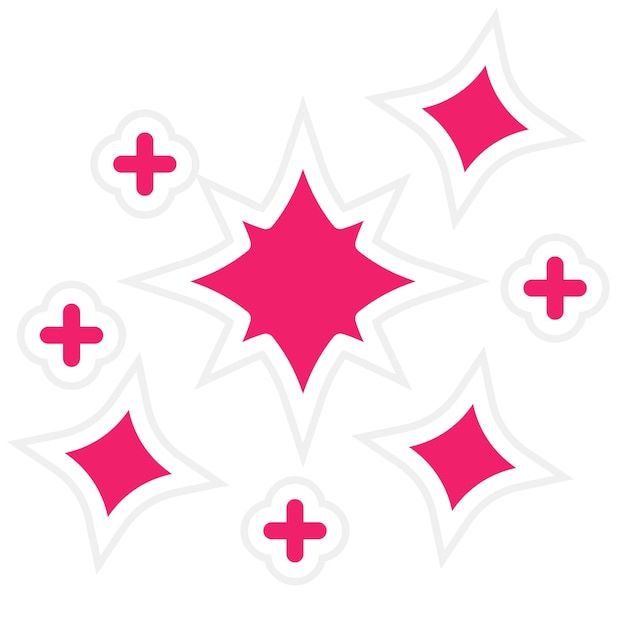 Diseño vectorial de estilo de icono brillante