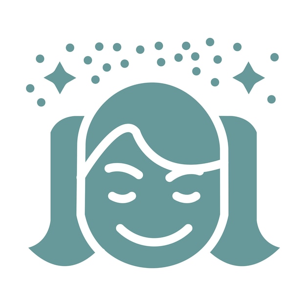 Diseño vectorial Estilo del icono de brillo alegre