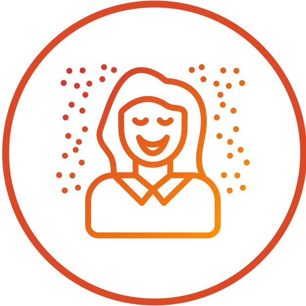 Diseño vectorial estilo de icono de brillo jovial