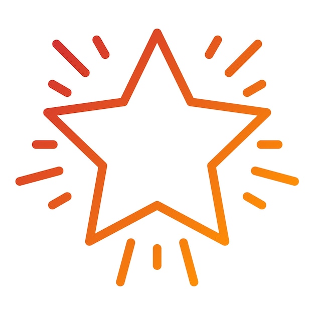 Diseño vectorial Estilo de icono de brillo vibrante