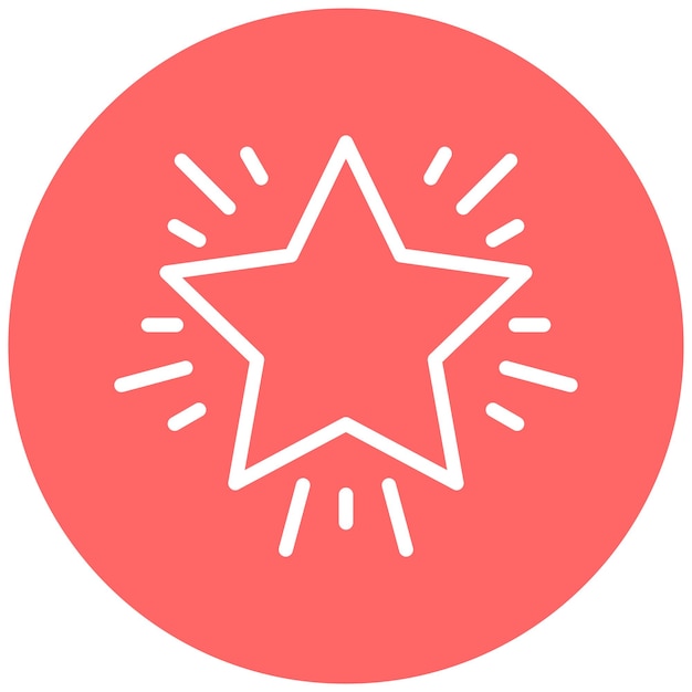Diseño vectorial Estilo de icono de brillo vibrante