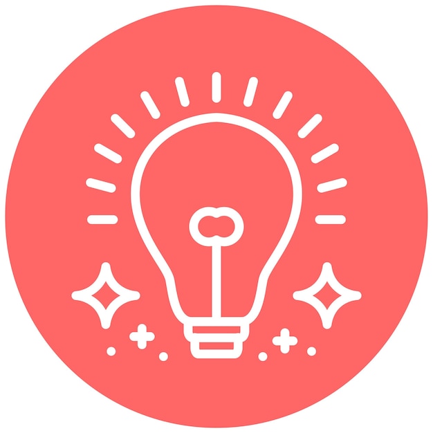 Diseño vectorial Estilo del icono de brillo
