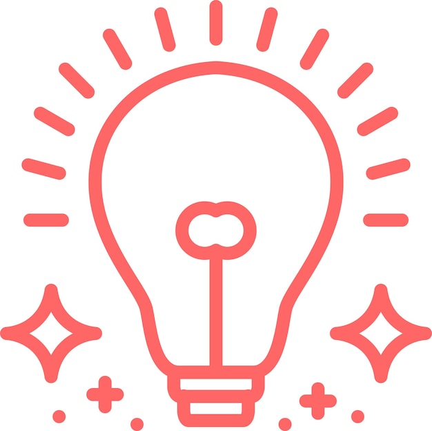 Diseño vectorial Estilo del icono de brillo