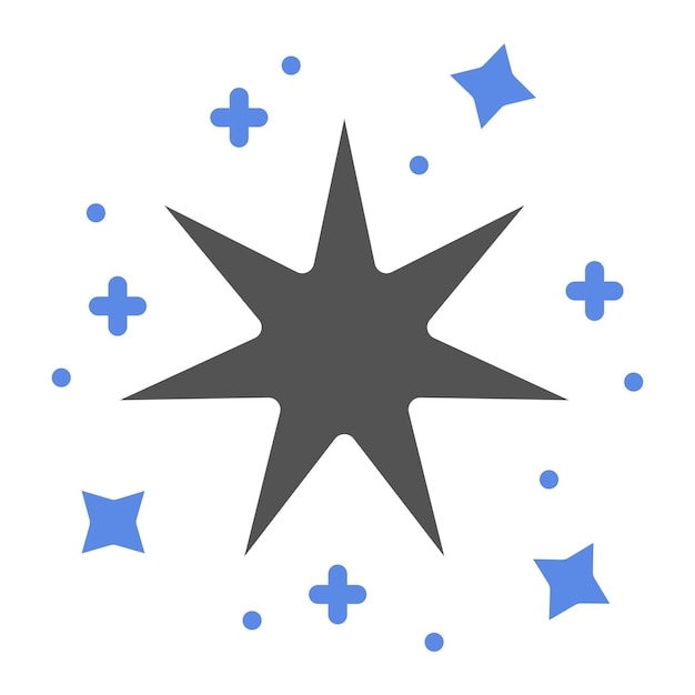 Diseño vectorial Estilo de icono de brillo