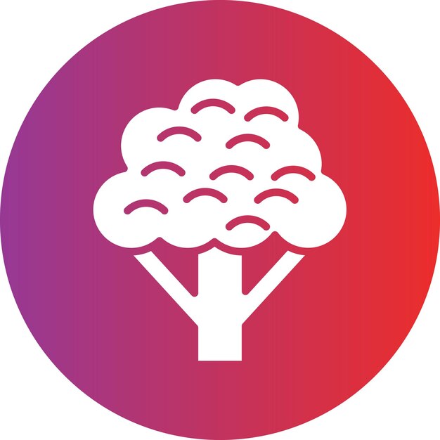 Diseño vectorial de estilo de icono de brócoli