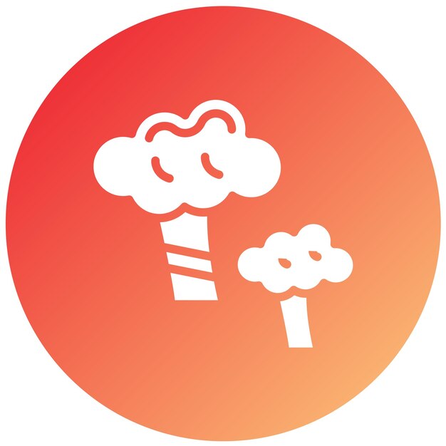 Diseño vectorial de estilo de icono de brócoli