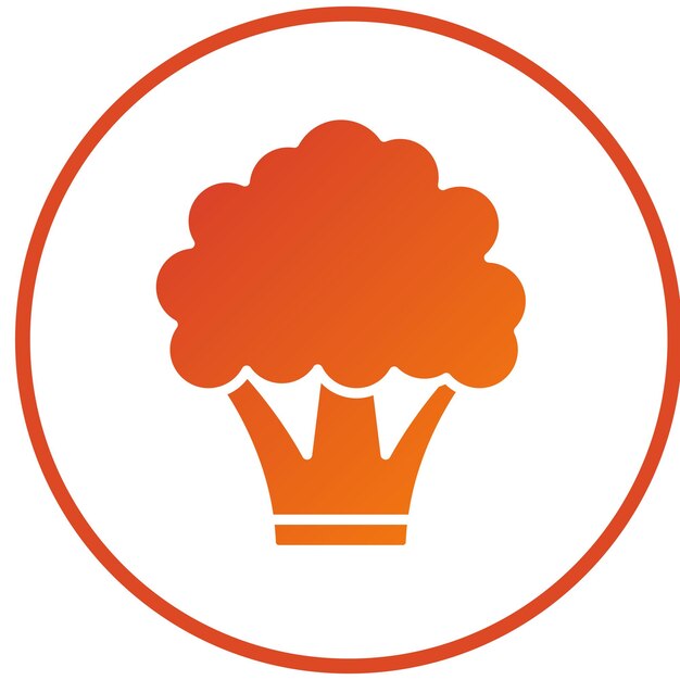 Diseño vectorial de estilo de icono de brócoli