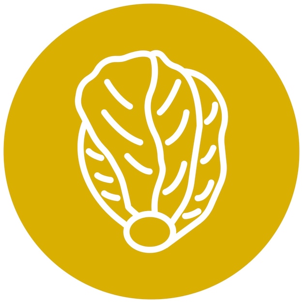 Diseño vectorial Estilo del icono de los brotes de Bruselas