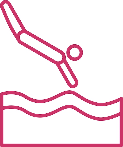 Diseño vectorial Estilo del icono de buceo