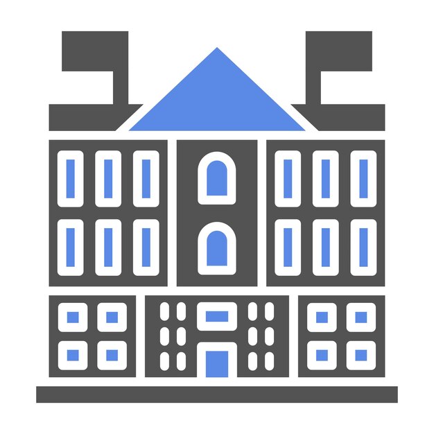 Diseño vectorial estilo de icono de Buckingham