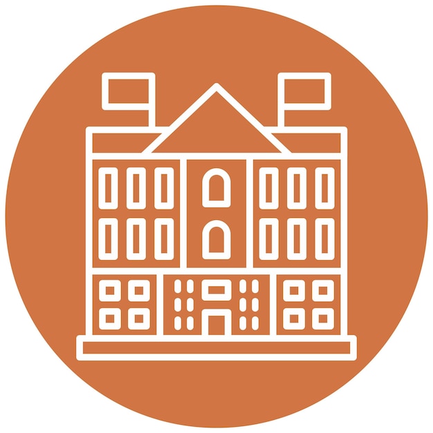 Diseño vectorial estilo de icono de Buckingham