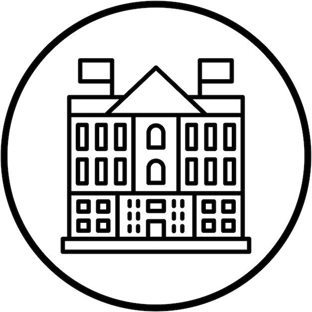 Diseño vectorial estilo de icono de Buckingham