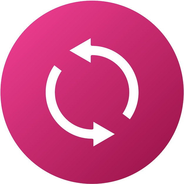 Diseño vectorial Estilo de icono de bucle abierto