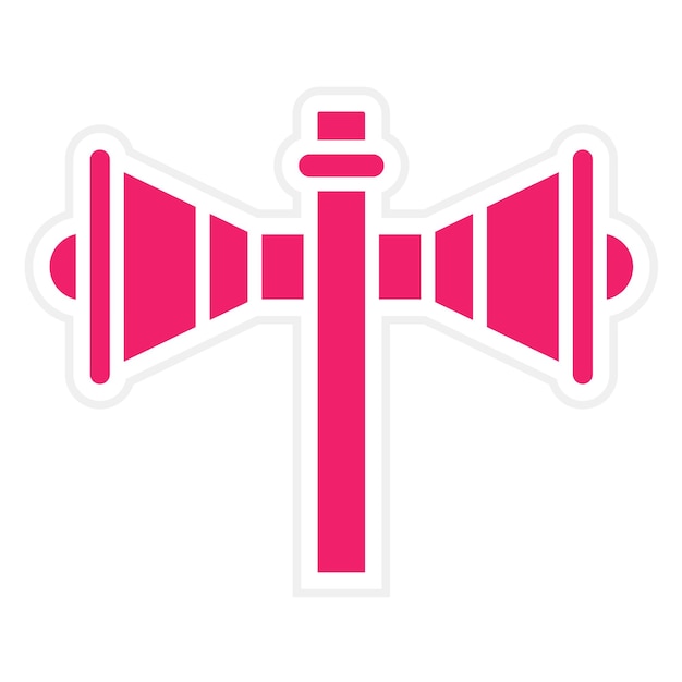 Diseño vectorial Estilo del icono de Bullhorn