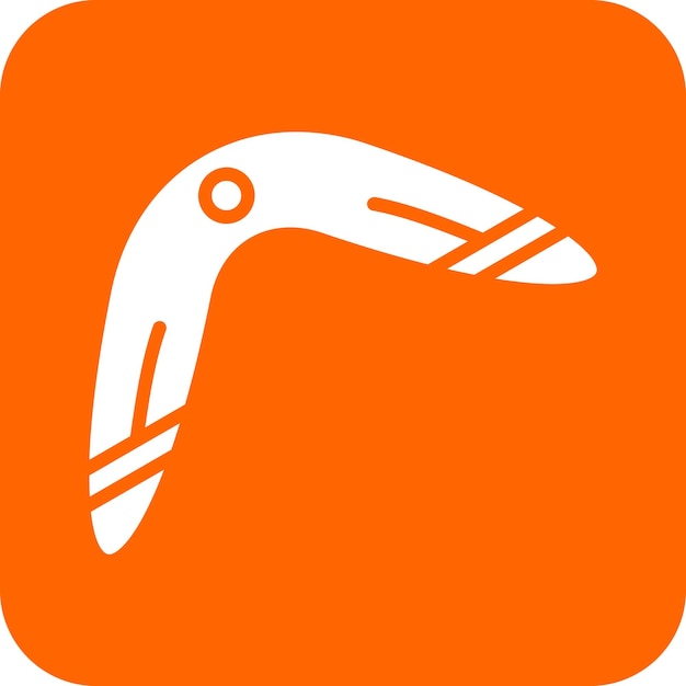 Diseño vectorial Estilo de icono de bumerang