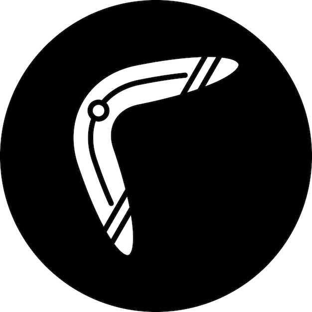Diseño vectorial Estilo de icono de bumerang