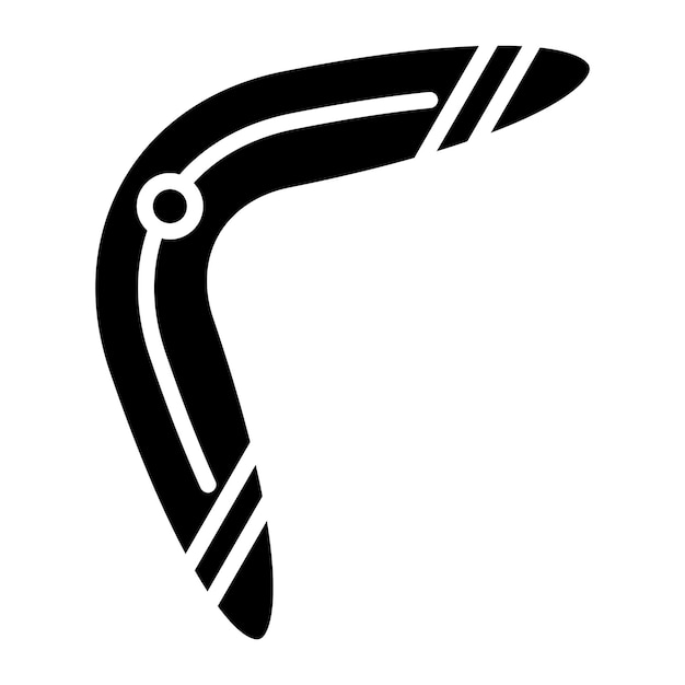 Diseño vectorial Estilo de icono de bumerang